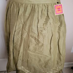 Green Shimmery Skirt